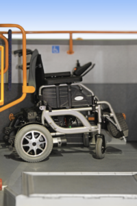 Wheelchair space on bus