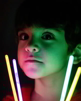 glow sticks on bonfire night