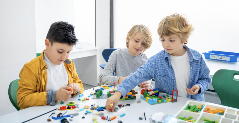 Children building friendships in a supportive setting